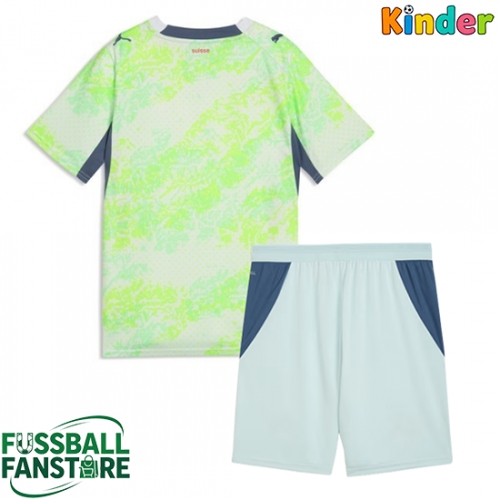 Schweiz Replik Auswärtstrikot Kinder WM 2026 Kurzarm (+ Kurze Hosen)